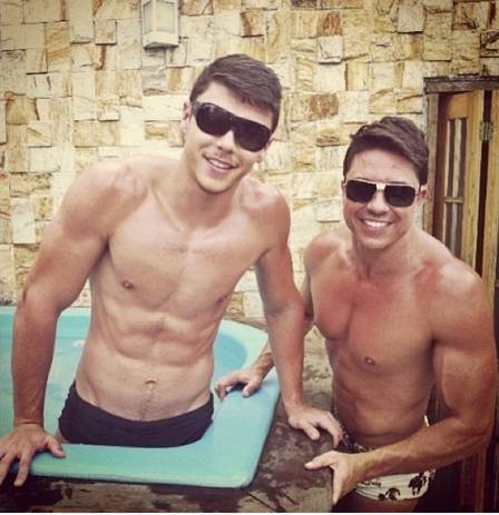 Marcelo Augusto e o namorado Fagner Buncke 