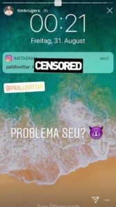 Tim Kruger compartilhou conversa com Pabllo Vittar