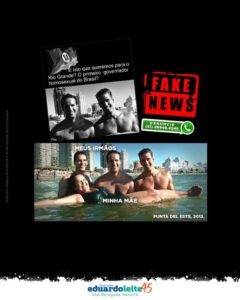 Foto original de Eduardo Leite ao lado da família 