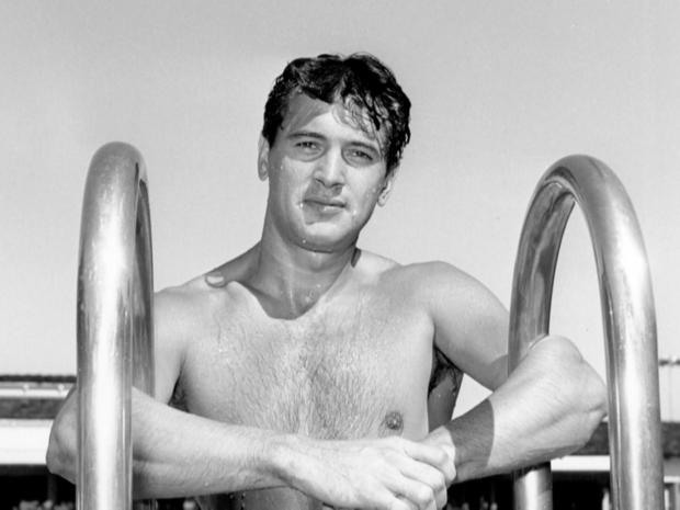 Rock Hudson em foto publicitária