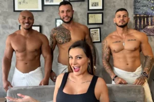 Andressa Urach dá detalhes sobre cena de sexo com três homens: 