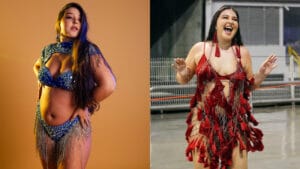 Musa do Carnaval, Flora Favaretto é detonada na web sobre forma física e rebate: “Sou gostosa e feliz assim”